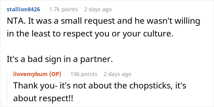 Woman Asks BF To Respect Chopstick Etiquette, He Responds By Switching To Forks Out Of Spite