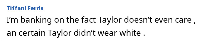 Taylor Swift And Travis Kelce’s Wedding Guest Slammed Over “White” Dress Rule, Here’s The Verdict From Etiquette Experts Taylor Swift And Travis Kelce’s Wedding Guest Slammed Over “White” Dress Rule, Here’s The Verdict From Etiquette Experts