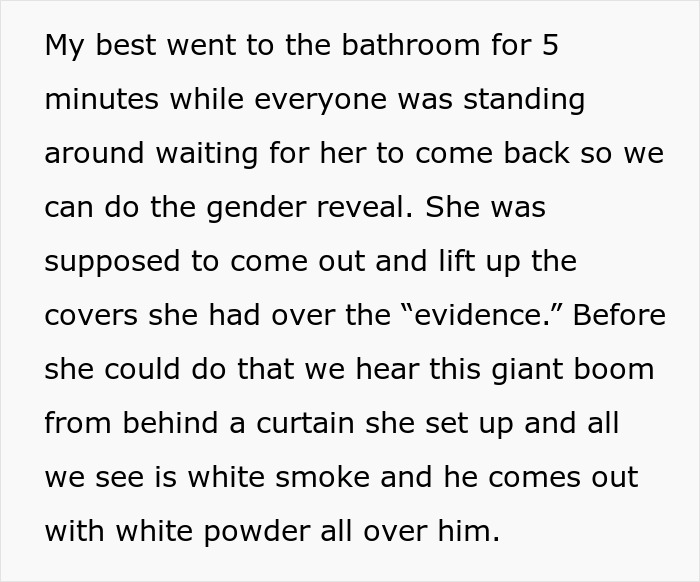 Woman Fails The Only Job She Had To Do At Sister’s Gender Reveal, Doesn’t Get What’s The Big Deal Woman Fails The Only Job She Had To Do At Sister’s Gender Reveal, Doesn’t Get What’s The Big Deal