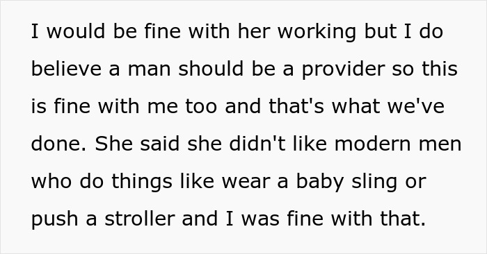 Christian Guy Agrees To Strict Gender Roles In The Family, Upset Wife Actually Enforces Them Christian Guy Agrees To Strict Gender Roles In The Family, Upset Wife Actually Enforces Them