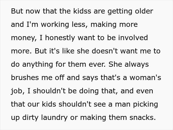 Christian Guy Agrees To Strict Gender Roles In The Family, Upset Wife Actually Enforces Them Christian Guy Agrees To Strict Gender Roles In The Family, Upset Wife Actually Enforces Them