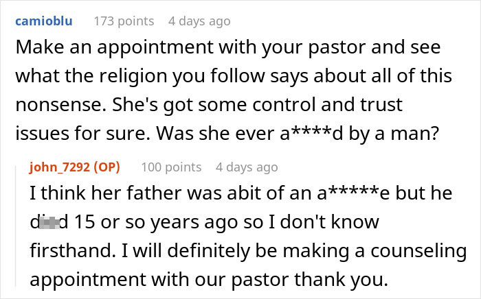 Christian Guy Agrees To Strict Gender Roles In The Family, Upset Wife Actually Enforces Them Christian Guy Agrees To Strict Gender Roles In The Family, Upset Wife Actually Enforces Them