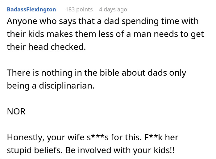 Christian Guy Agrees To Strict Gender Roles In The Family, Upset Wife Actually Enforces Them Christian Guy Agrees To Strict Gender Roles In The Family, Upset Wife Actually Enforces Them