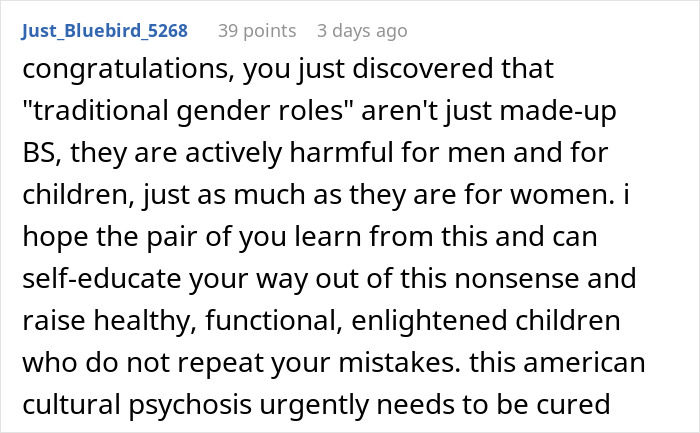 Christian Guy Agrees To Strict Gender Roles In The Family, Upset Wife Actually Enforces Them Christian Guy Agrees To Strict Gender Roles In The Family, Upset Wife Actually Enforces Them