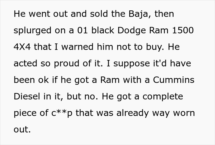 Failed Truck Purchase Turns Into Brothers’ Rivalry, Proving Older Bro’s Desire To Needlessly Compete Failed Truck Purchase Turns Into Brothers’ Rivalry, Proving Older Bro’s Desire To Needlessly Compete