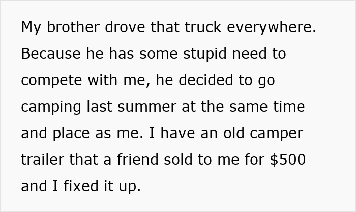 Failed Truck Purchase Turns Into Brothers’ Rivalry, Proving Older Bro’s Desire To Needlessly Compete Failed Truck Purchase Turns Into Brothers’ Rivalry, Proving Older Bro’s Desire To Needlessly Compete