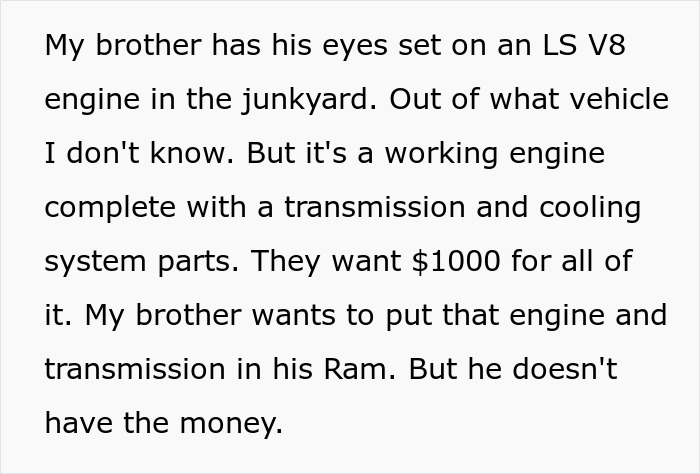 Failed Truck Purchase Turns Into Brothers’ Rivalry, Proving Older Bro’s Desire To Needlessly Compete Failed Truck Purchase Turns Into Brothers’ Rivalry, Proving Older Bro’s Desire To Needlessly Compete