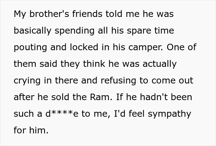 Failed Truck Purchase Turns Into Brothers’ Rivalry, Proving Older Bro’s Desire To Needlessly Compete Failed Truck Purchase Turns Into Brothers’ Rivalry, Proving Older Bro’s Desire To Needlessly Compete