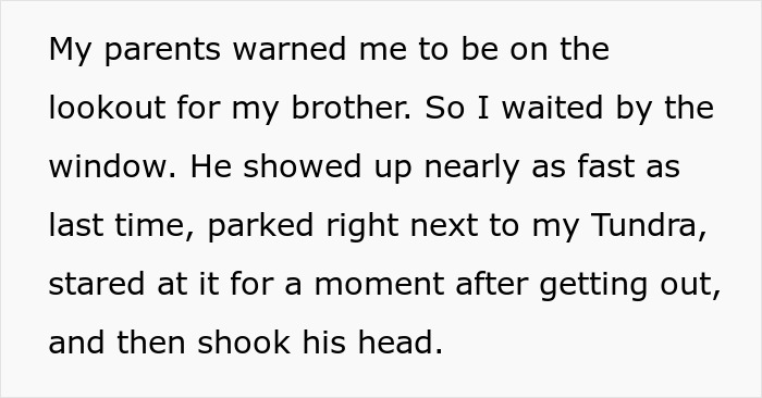 Failed Truck Purchase Turns Into Brothers’ Rivalry, Proving Older Bro’s Desire To Needlessly Compete Failed Truck Purchase Turns Into Brothers’ Rivalry, Proving Older Bro’s Desire To Needlessly Compete