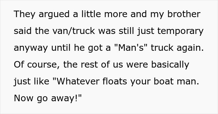 Failed Truck Purchase Turns Into Brothers’ Rivalry, Proving Older Bro’s Desire To Needlessly Compete Failed Truck Purchase Turns Into Brothers’ Rivalry, Proving Older Bro’s Desire To Needlessly Compete