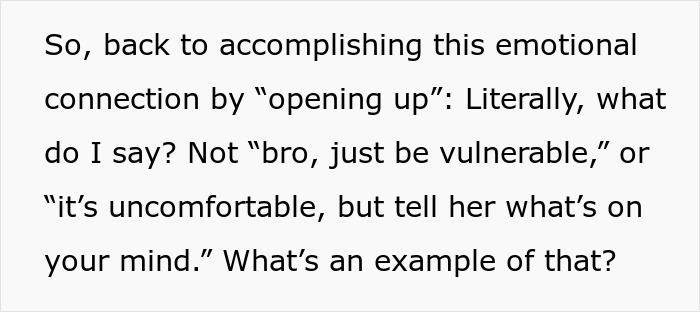 Guy Doesn’t Know What It Means To “Open Up Emotionally,” Wife Of 10 Years On Brink Of Divorce Guy Doesn’t Know What It Means To “Open Up Emotionally,” Wife Of 10 Years On Brink Of Divorce