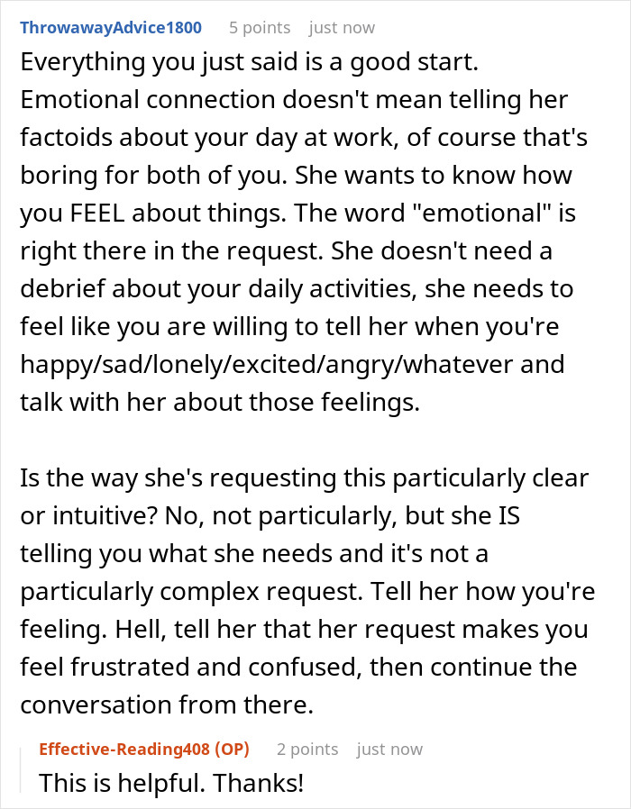 Guy Doesn’t Know What It Means To “Open Up Emotionally,” Wife Of 10 Years On Brink Of Divorce Guy Doesn’t Know What It Means To “Open Up Emotionally,” Wife Of 10 Years On Brink Of Divorce