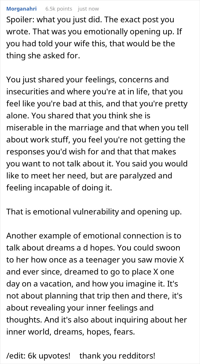 Guy Doesn’t Know What It Means To “Open Up Emotionally,” Wife Of 10 Years On Brink Of Divorce Guy Doesn’t Know What It Means To “Open Up Emotionally,” Wife Of 10 Years On Brink Of Divorce