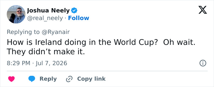 Ryanair Mocks USA After World Cup Elimination With Savage Post Ryanair Mocks USA After World Cup Elimination With Savage Post