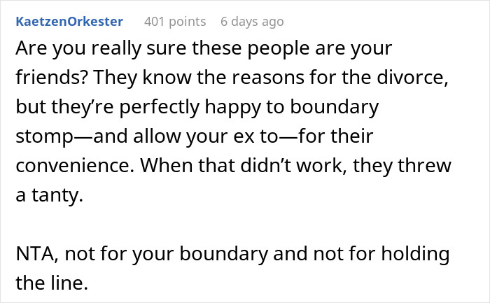 Guy Doesn’t Want His Ex-Wife Staying In His Home, Friends Can’t Believe It