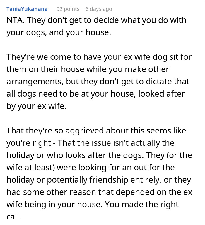 Guy Doesn’t Want His Ex-Wife Staying In His Home, Friends Can’t Believe It