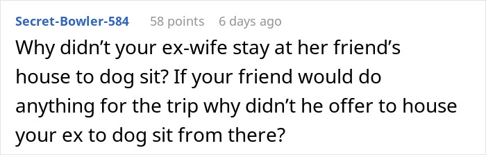 Guy Doesn’t Want His Ex-Wife Staying In His Home, Friends Can’t Believe It