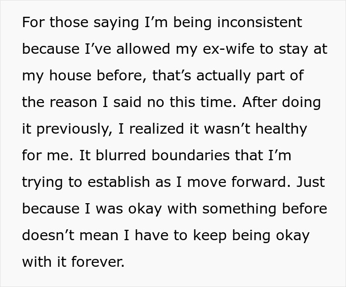 Guy Doesn’t Want His Ex-Wife Staying In His Home, Friends Can’t Believe It