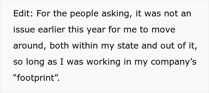 WFH Worker Asks To Relocate To Grieve Their Devastating Loss, Gets A “Cold” Reality Check Instead WFH Worker Asks To Relocate To Grieve Their Devastating Loss, Gets A “Cold” Reality Check Instead
