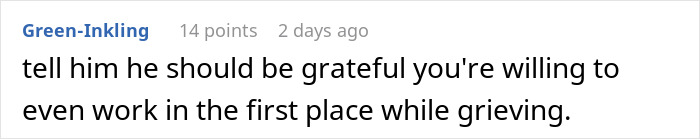 WFH Worker Asks To Relocate To Grieve Their Devastating Loss, Gets A “Cold” Reality Check Instead WFH Worker Asks To Relocate To Grieve Their Devastating Loss, Gets A “Cold” Reality Check Instead