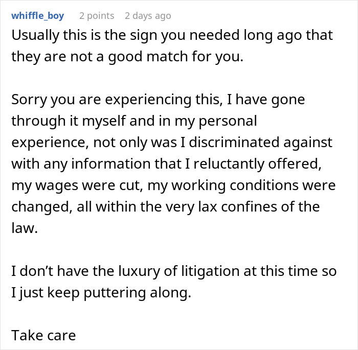 WFH Worker Asks To Relocate To Grieve Their Devastating Loss, Gets A “Cold” Reality Check Instead WFH Worker Asks To Relocate To Grieve Their Devastating Loss, Gets A “Cold” Reality Check Instead