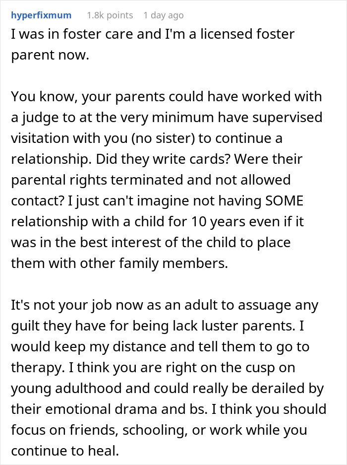 Guy Can’t Believe Parents Want To Reconcile After They Ignored His Sister’s Mental Health To Dangerous Levels Guy Can’t Believe Parents Want To Reconcile After They Ignored His Sister’s Mental Health To Dangerous Levels