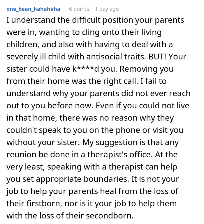 Guy Can’t Believe Parents Want To Reconcile After They Ignored His Sister’s Mental Health To Dangerous Levels Guy Can’t Believe Parents Want To Reconcile After They Ignored His Sister’s Mental Health To Dangerous Levels