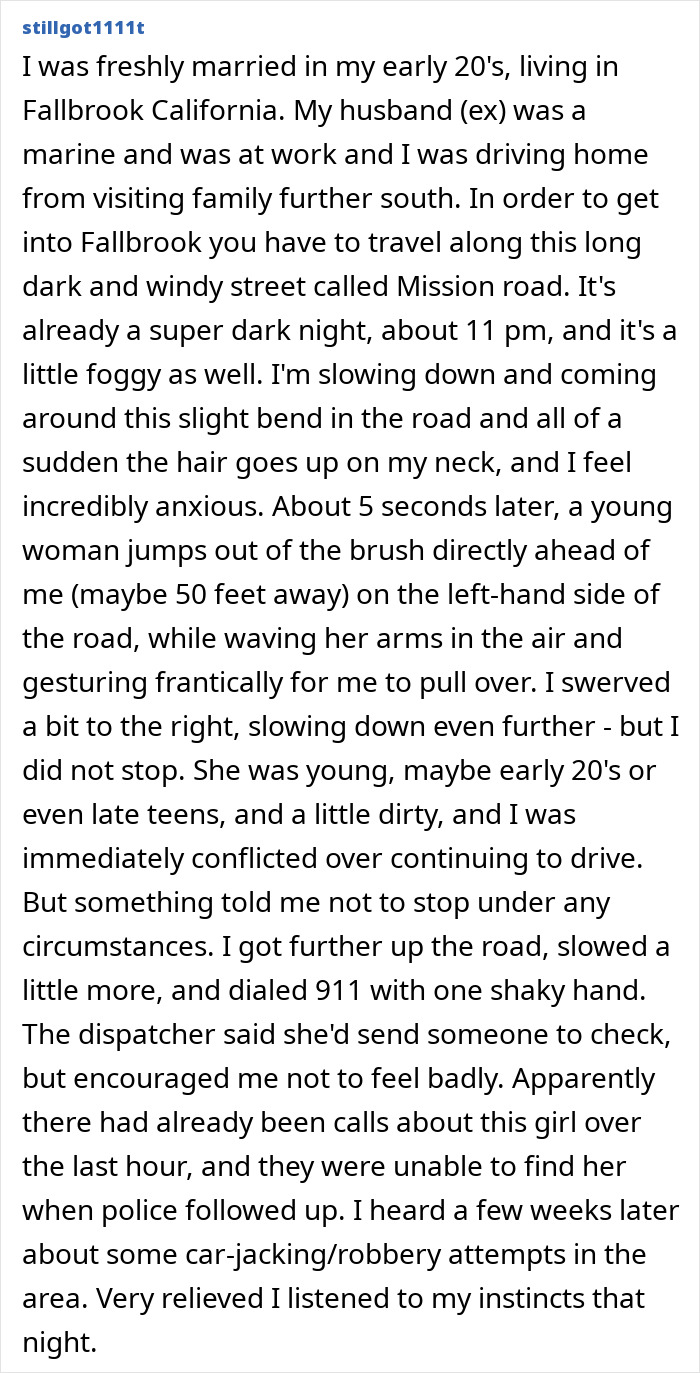 35 Real-Life Stories About Folks Paying Attention To Their Gut Feeling And Avoiding Something Bad 35 Real-Life Stories About Folks Paying Attention To Their Gut Feeling And Avoiding Something Bad