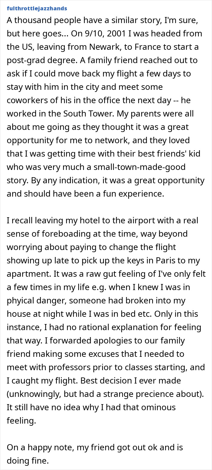 35 Real-Life Stories About Folks Paying Attention To Their Gut Feeling And Avoiding Something Bad 35 Real-Life Stories About Folks Paying Attention To Their Gut Feeling And Avoiding Something Bad