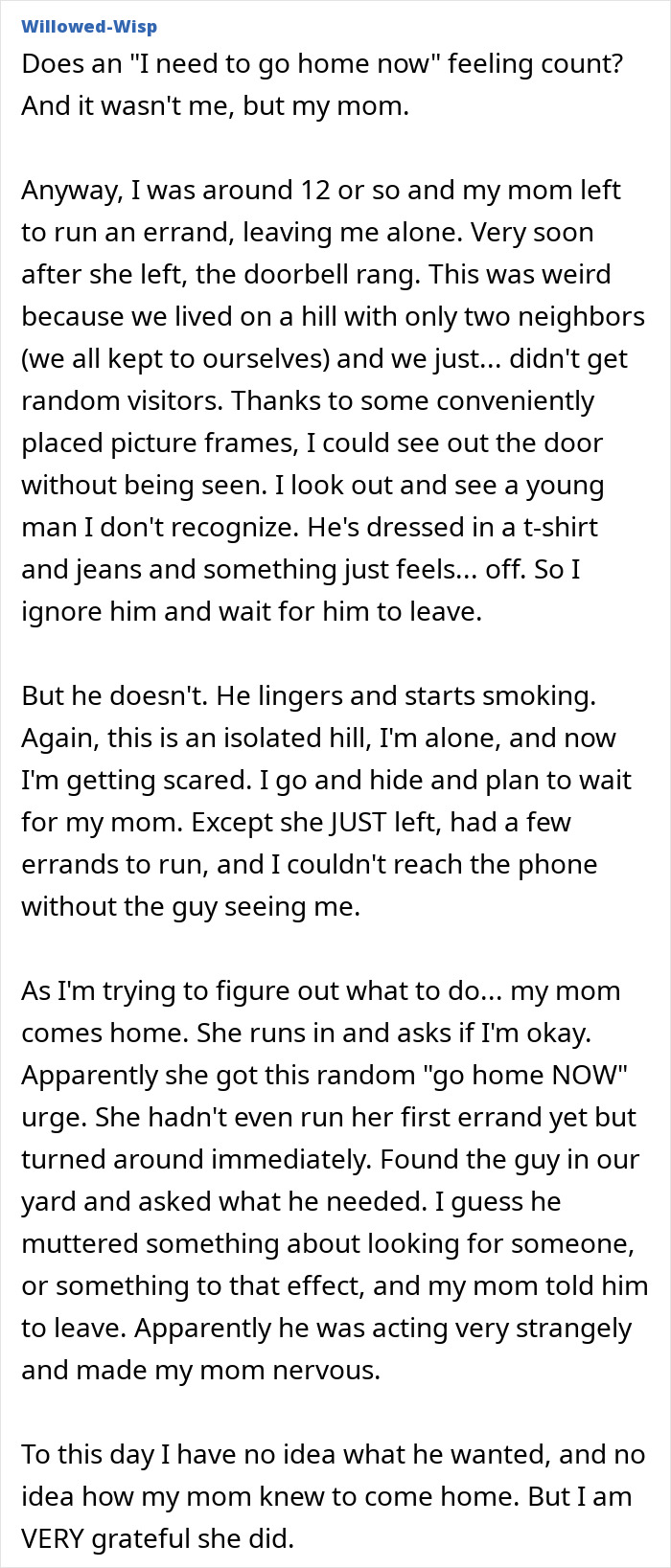 35 Real-Life Stories About Folks Paying Attention To Their Gut Feeling And Avoiding Something Bad 35 Real-Life Stories About Folks Paying Attention To Their Gut Feeling And Avoiding Something Bad