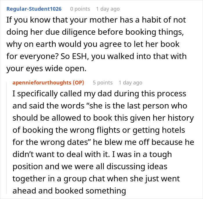 Mom Rushes To Make Travel Plans Without Consulting Her Family, Only For It To Backfire Mom Rushes To Make Travel Plans Without Consulting Her Family, Only For It To Backfire