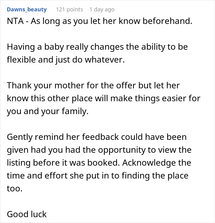 Mom Rushes To Make Travel Plans Without Consulting Her Family, Only For It To Backfire Mom Rushes To Make Travel Plans Without Consulting Her Family, Only For It To Backfire