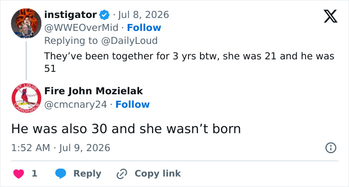 Another Hollywood Romantic Age Gap Enrages Fans After Baby Announcement