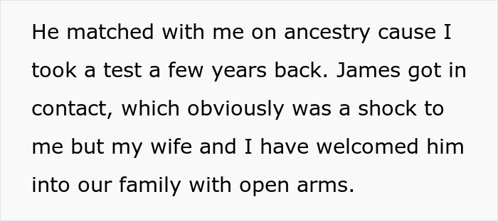 Dad Refuses To Separate His Sons By Blood Or Adoption, Newly Found Bio Son Takes It Personally Dad Refuses To Separate His Sons By Blood Or Adoption, Newly Found Bio Son Takes It Personally