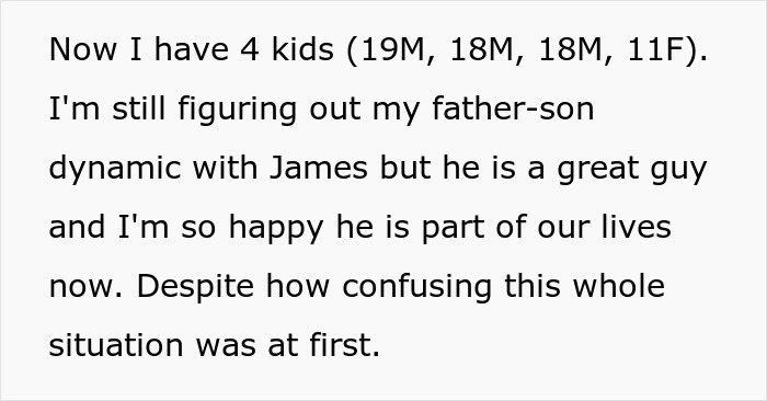 Dad Refuses To Separate His Sons By Blood Or Adoption, Newly Found Bio Son Takes It Personally Dad Refuses To Separate His Sons By Blood Or Adoption, Newly Found Bio Son Takes It Personally