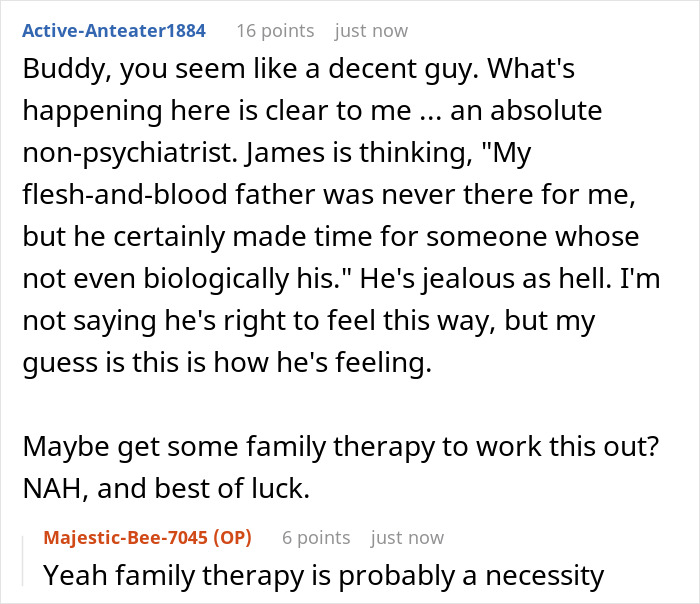 Dad Refuses To Separate His Sons By Blood Or Adoption, Newly Found Bio Son Takes It Personally Dad Refuses To Separate His Sons By Blood Or Adoption, Newly Found Bio Son Takes It Personally