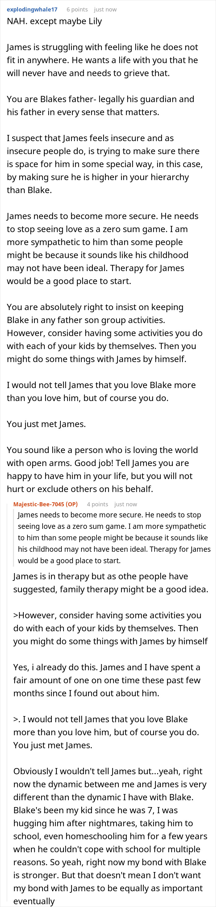 Dad Refuses To Separate His Sons By Blood Or Adoption, Newly Found Bio Son Takes It Personally Dad Refuses To Separate His Sons By Blood Or Adoption, Newly Found Bio Son Takes It Personally