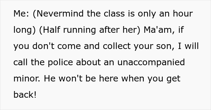 Entitled Mom Treats Community Class Like Free Daycare, Has The Nerve To Dump Kid There And Run Away Entitled Mom Treats Community Class Like Free Daycare, Has The Nerve To Dump Kid There And Run Away