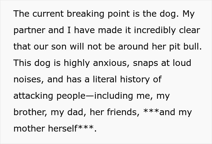 Delusional Mom Threatens To Sue Daughter Because She Doesn’t Feel Safe Around Her Dog
