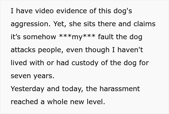Delusional Mom Threatens To Sue Daughter Because She Doesn’t Feel Safe Around Her Dog