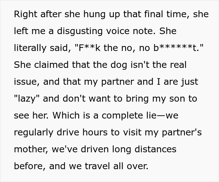 Delusional Mom Threatens To Sue Daughter Because She Doesn’t Feel Safe Around Her Dog