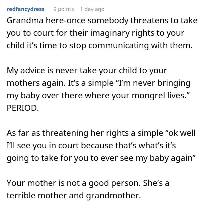 Delusional Mom Threatens To Sue Daughter Because She Doesn’t Feel Safe Around Her Dog