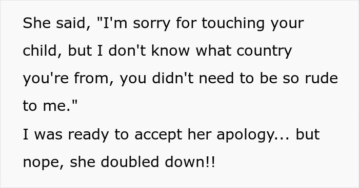Boomer Stomps Away In Defeat After Her Xenophobic Remarks Are Weaponized Against Her Boomer Stomps Away In Defeat After Her Xenophobic Remarks Are Weaponized Against Her