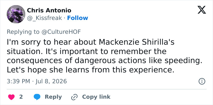 Family Of Mackenzie Shirilla&rsquo;s Victim Breaks Silence After Her Latest Prison Selfie Stirs Controversy