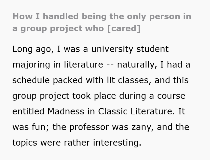Person Has To Deal With Lazy People During Group Project, Finds The Perfect Way To Make Them Fail