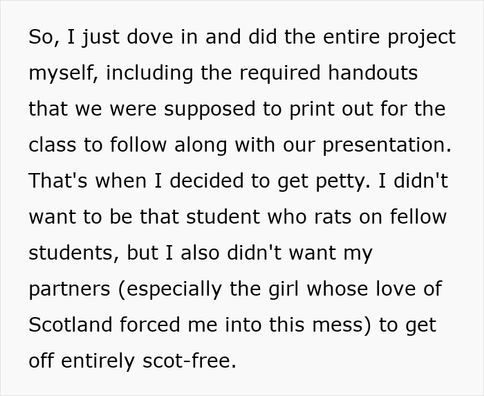 Person Has To Deal With Lazy People During Group Project, Finds The Perfect Way To Make Them Fail