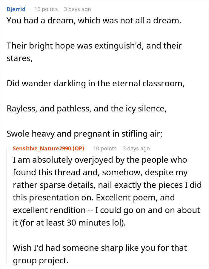 Person Has To Deal With Lazy People During Group Project, Finds The Perfect Way To Make Them Fail