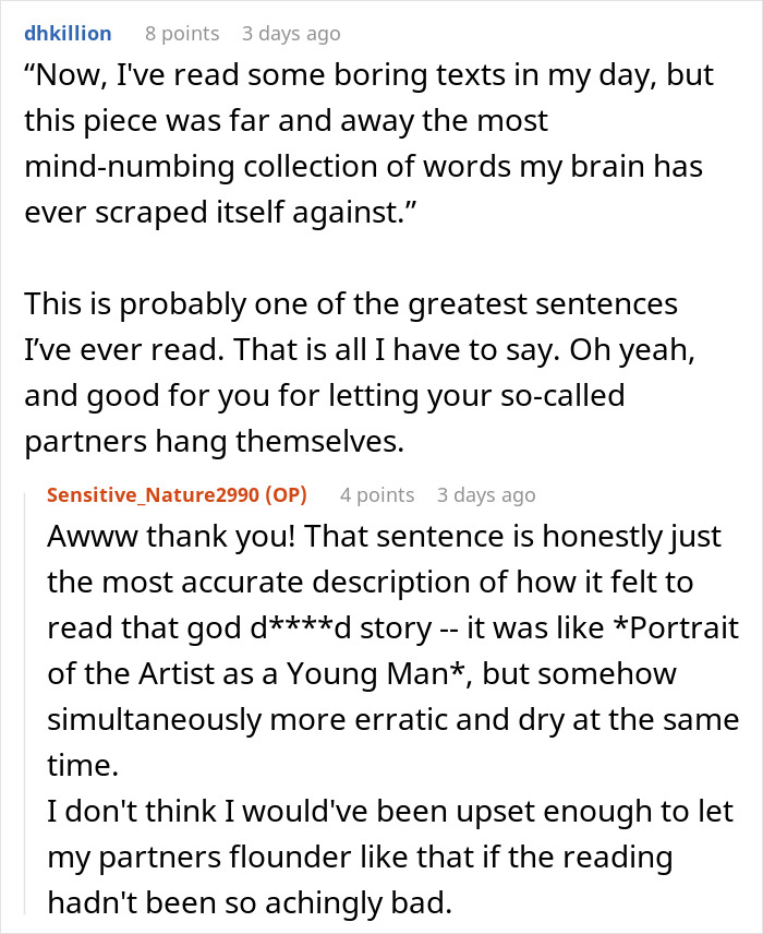 Person Has To Deal With Lazy People During Group Project, Finds The Perfect Way To Make Them Fail