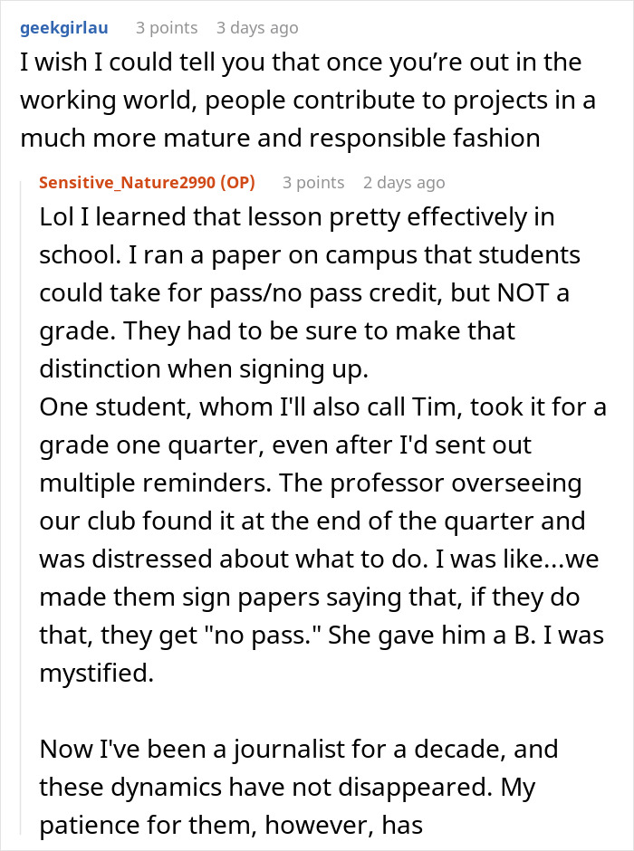 Person Has To Deal With Lazy People During Group Project, Finds The Perfect Way To Make Them Fail