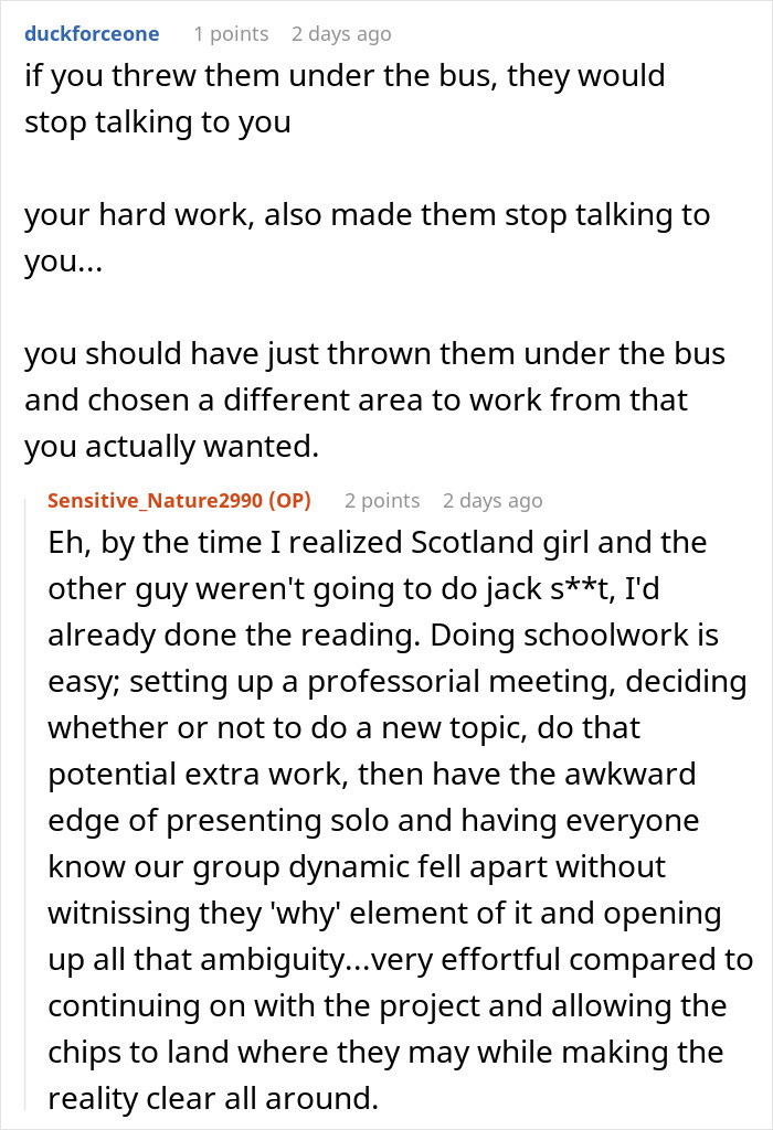 Person Has To Deal With Lazy People During Group Project, Finds The Perfect Way To Make Them Fail